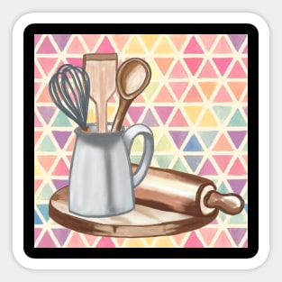 Home Cooking Utensils Sticker